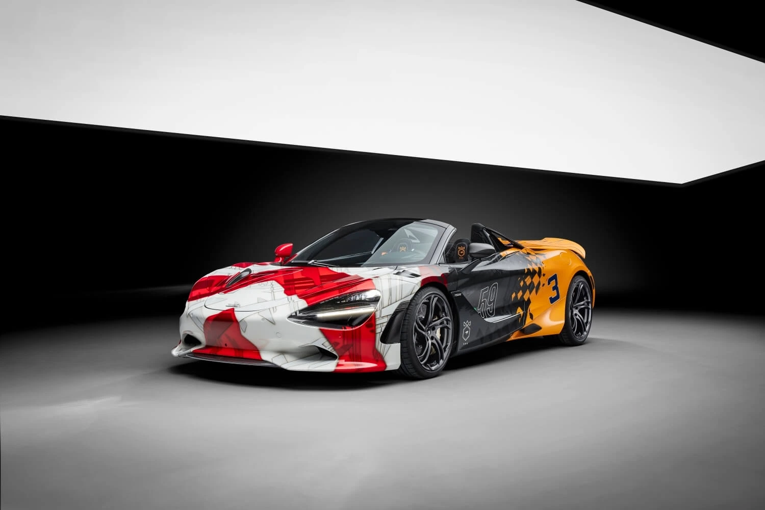 McLaren 750S with 3-7-59 Triple Crown Theme